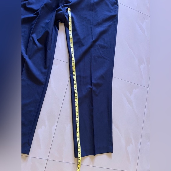 Calvin Klein Wool/Spandex Pants. Blue/ Black Stripes 40X32 Men Pockets - Picture 10 of 16